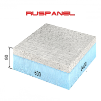 Сэндвич-панель СМЛ+XPS 2400х600х90 мм