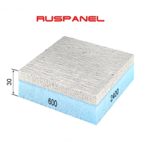 Сэндвич-панель СМЛ+XPS 2400х600х30 мм