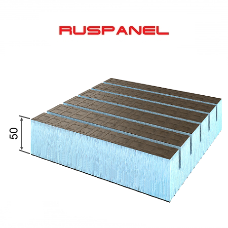 Руспанель Реал поперечная 2500х600х50