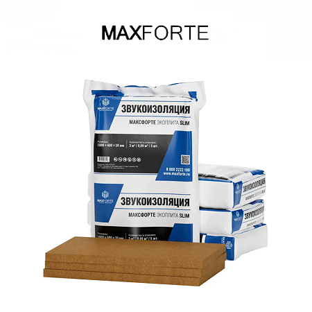 МаксФорте ЭКОплита Slim шумоизоляция - в интернет-магазине Izobalance.ru